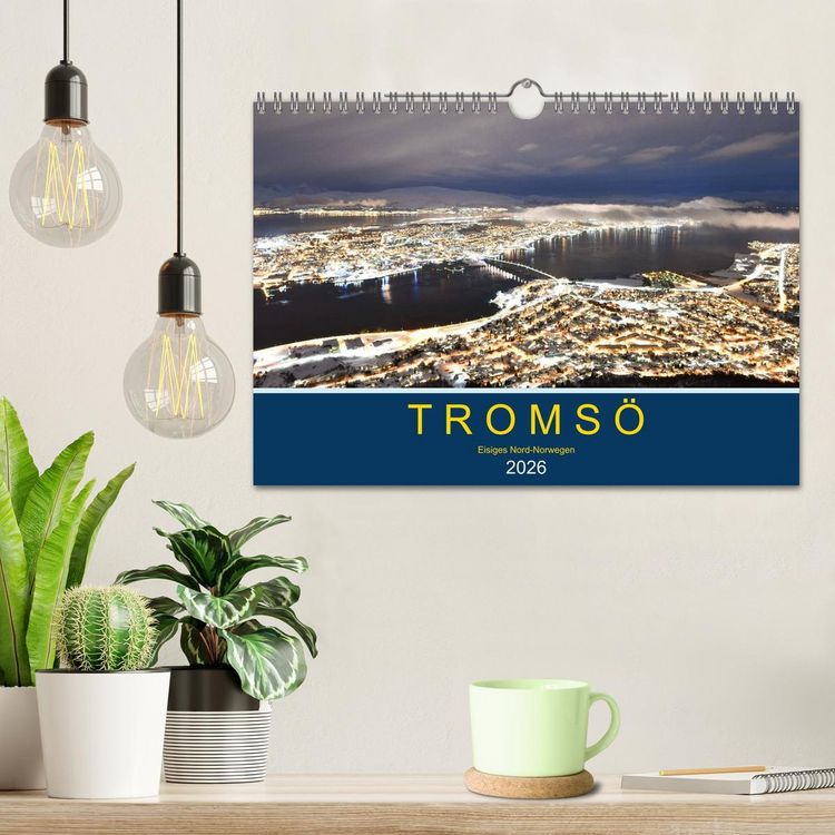 Produktbild: Troms&ouml;, eisiges Nord-Norwegen (Wandkalender 2026 DIN A4 quer), CALVENDO Monatskalender
