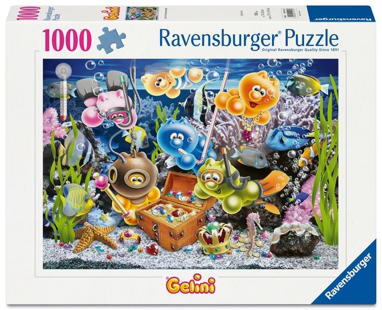 Produktbild: Erwachsenenpuzzle 1000 Teile - Gelini im Unterwasserspaß