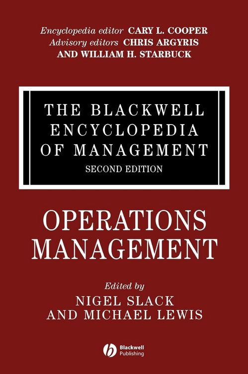 Produktbild: Blackwell Encyc of Management V10 2e