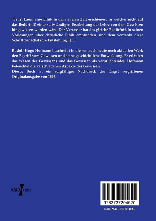 Produktbild: Die Lehre von dem Gewissen