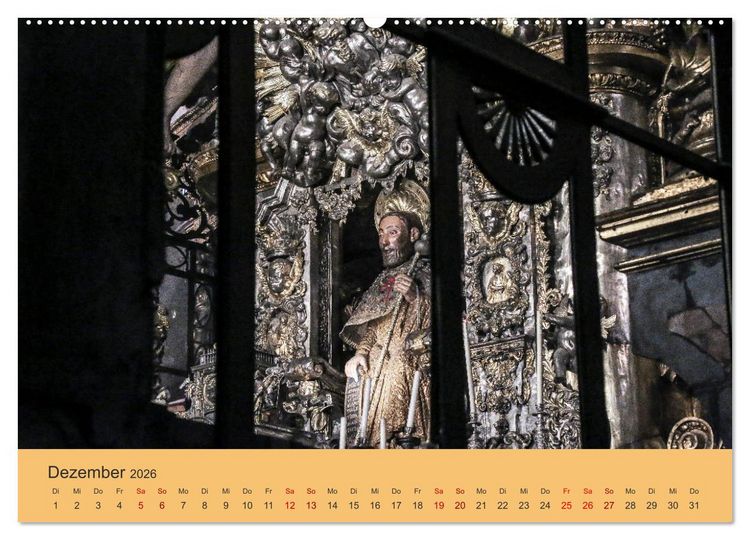 Produktbild: Auf den Spuren von Santiago - Wandern, Staunen, Seele baumeln lassen. (hochwertiger Premium Wandkalender 2026 DIN A2 quer), Kunstdruck in Hochglanz