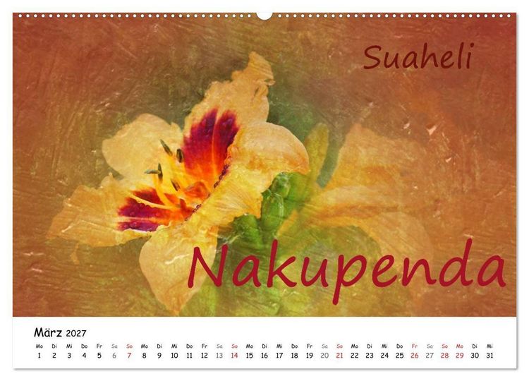 Produktbild: Ich liebe Dich (hochwertiger Premium Wandkalender 2027 DIN A2 quer), Kunstdruck in Hochglanz