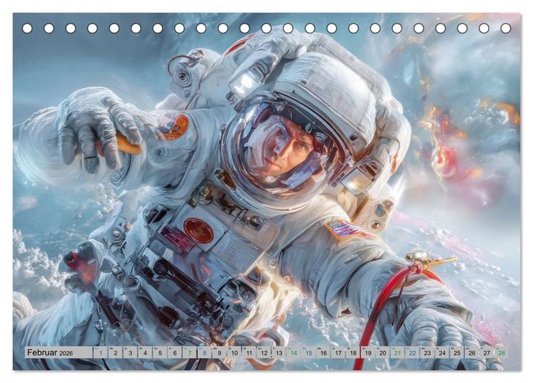 Produktbild: Science-Fiction Erlebnisse - Fantastische Welten (Tischkalender 2026 DIN A5 quer), CALVENDO Monatskalender