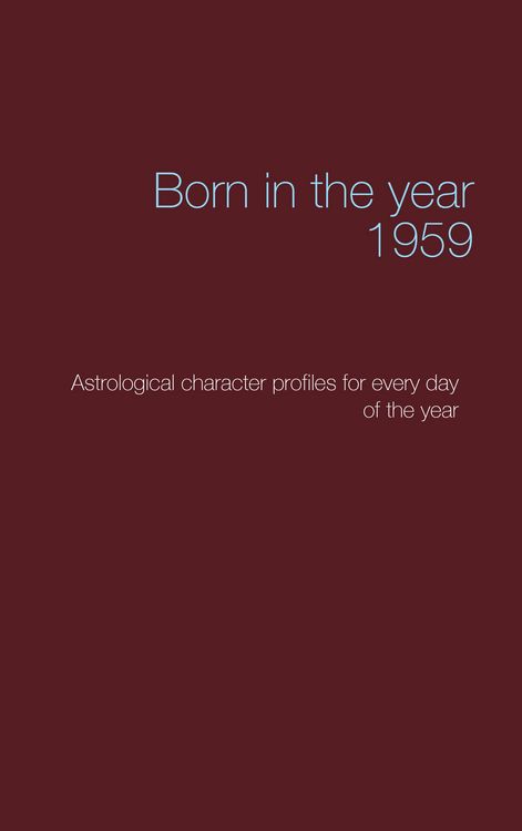 Produktbild: Born in the year 1959