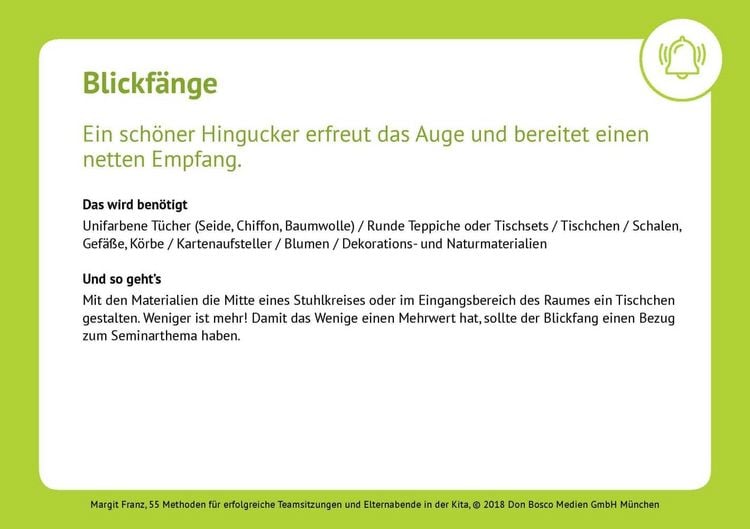 Produktbild: 55 Methoden f&uuml;r erfolgreiche Teamsitzungen und Elternabende in der Kita