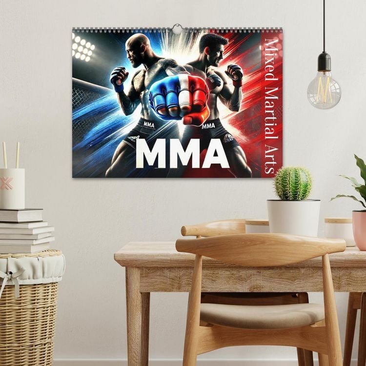 Produktbild: MMA - Mixed Martial Arts France (Calendrier mural 2026 DIN A3 vertical), CALVENDO calendrier mensuel