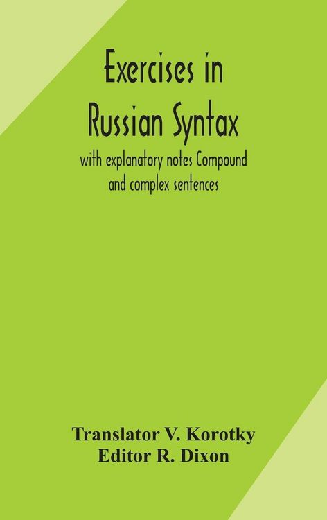 Produktbild: Exercises In Russian Syntax