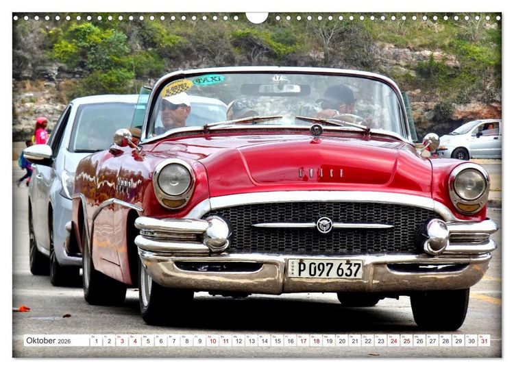 Produktbild: BUICK '55 - Mit 70 unterwegs in Kuba (Wandkalender 2026 DIN A3 quer), CALVENDO Monatskalender