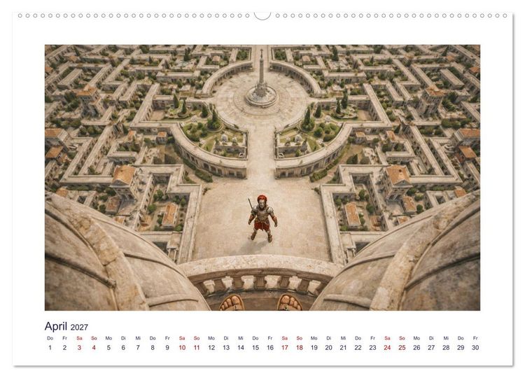 Produktbild: Mythologische Labyrinthe (Wandkalender 2027 DIN A2 quer), CALVENDO Monatskalender