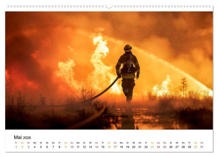 Produktbild: Firefighters - wenn die Erde brennt (Wandkalender 2026 DIN A2 quer), CALVENDO Monatskalender