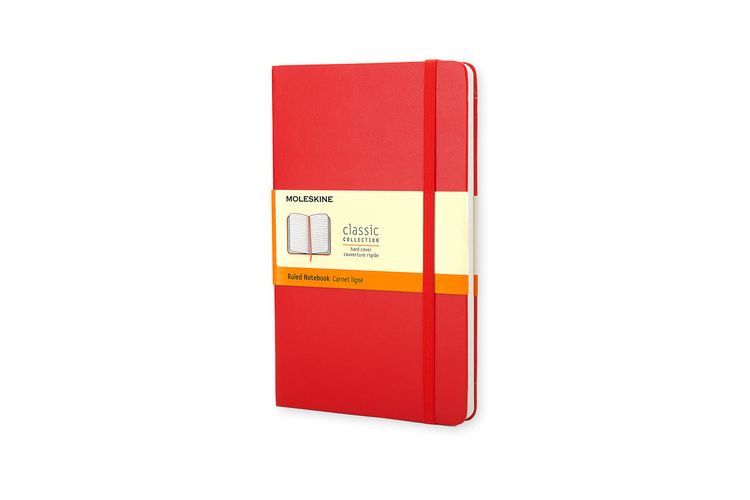Produktbild: Moleskine Notizbuch, Large/A5, Liniert, Fester Einband, Rot