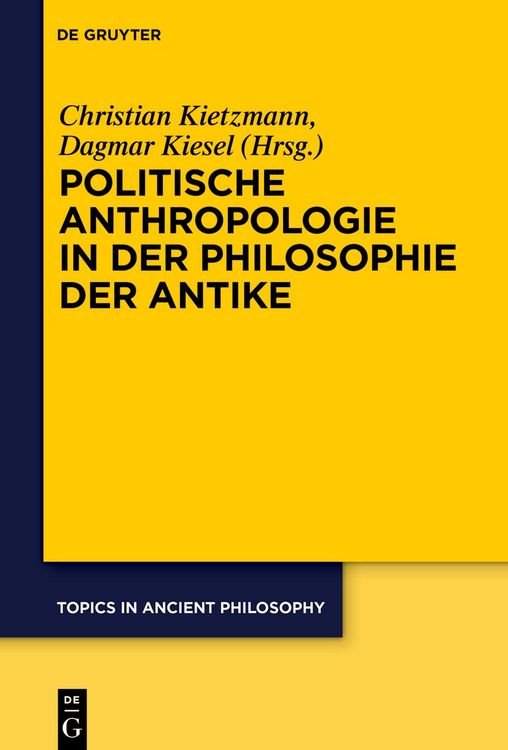 Produktbild: Politische Anthropologie in der Philosophie der Antike