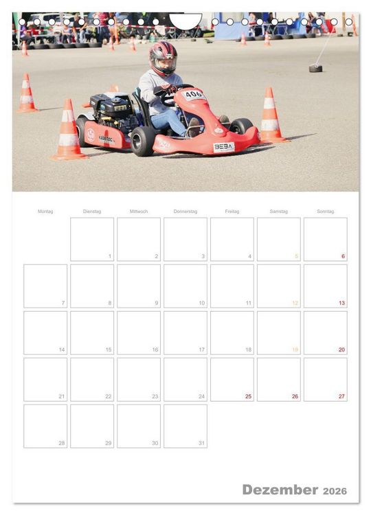 Produktbild: Slalomkart - Gas, Gas, Vollgas! 2026 (Wandkalender 2026 DIN A4 hoch), CALVENDO Monatskalender