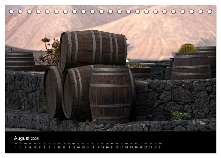 Produktbild: Mein Lanzarote (Tischkalender 2026 DIN A5 quer), CALVENDO Monatskalender