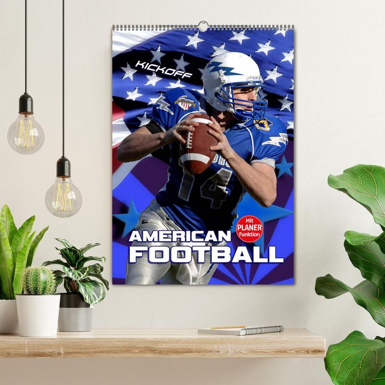 Produktbild: American Football - Kickoff (Wandkalender 2026 DIN A2 hoch), CALVENDO Monatskalender
