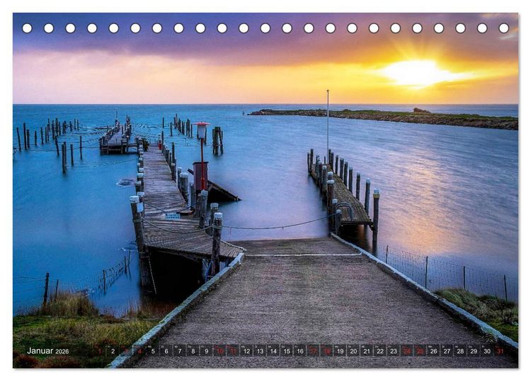 Produktbild: Sylt - Farbige Momente (Tischkalender 2026 DIN A5 quer), CALVENDO Monatskalender