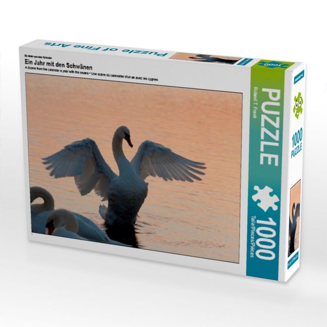Produktbild: CALVENDO Puzzle Ein Motiv aus dem Kalender Ein Jahr mit den Schw&auml;nen | 1000 Teile Lege-Gr&ouml;&szlig;e 64x48cm Foto-Puzzle f&uuml;r gl&uuml;ckliche Stunden