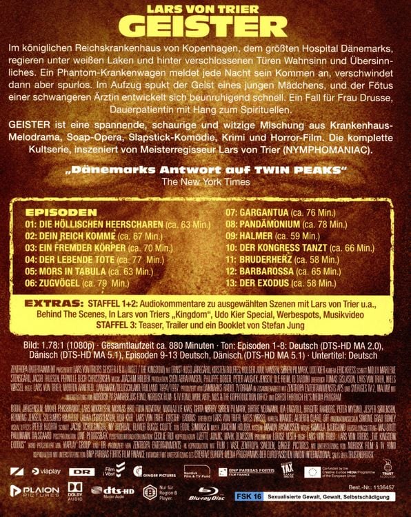 Produktbild: Geister: Die komplette Serie (Lars von Trier) [7 BRs]