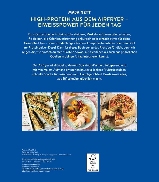 Produktbild: High Protein Airfryer-Kochbuch
