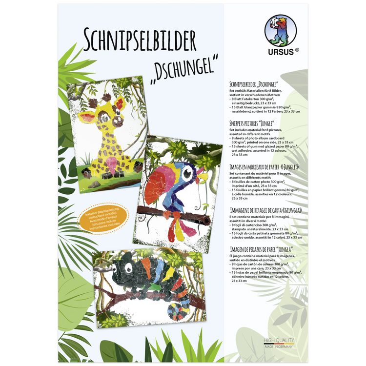 Produktbild: URSUS 8 Schnipselbilder "Dschungel"