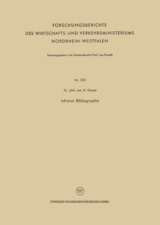 Produktbild: Infrarot-Bibliographie