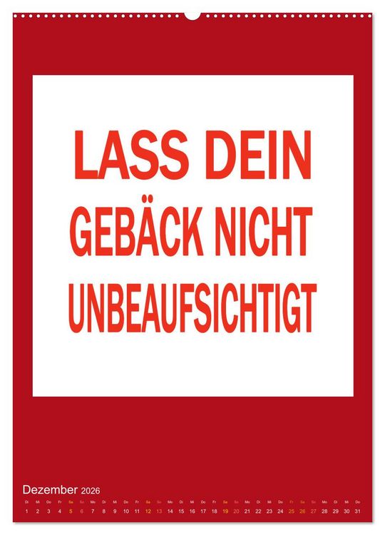 Produktbild: Memo an mich (hochwertiger Premium Wandkalender 2026 DIN A2 hoch), Kunstdruck in Hochglanz