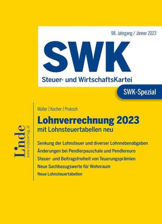 Bild vom Artikel SWK-Spezial Lohnverrechnung 2023 vom Autor Eduard Müller