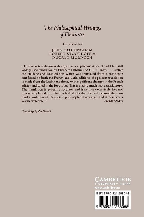 Produktbild: The Philosophical Writings of Descartes