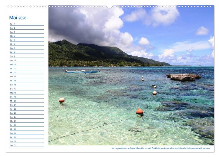 Produktbild: S&uuml;dsee-Insel Mo'orea (Wandkalender 2026 DIN A2 quer), CALVENDO Monatskalender