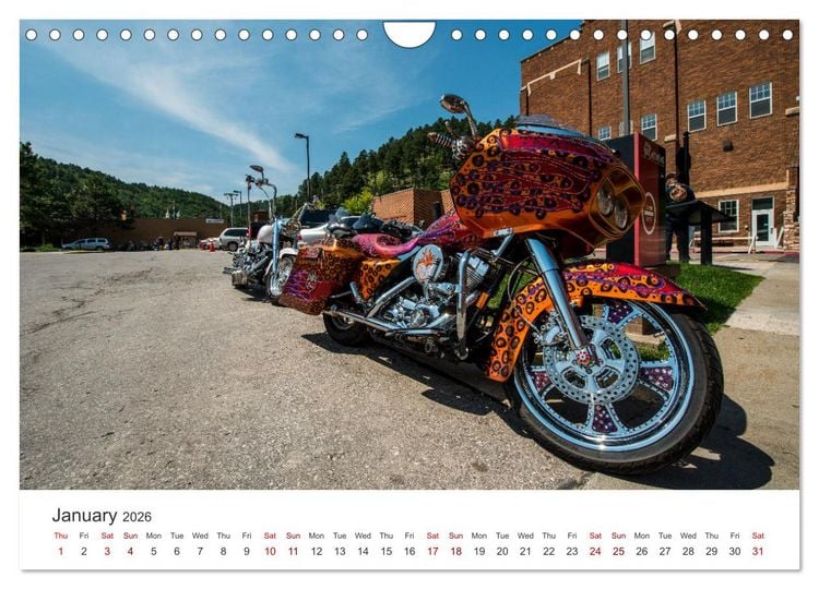 Produktbild: Sturgis - The most famous motorcycle rally in the world (Wall Calendar 2026 DIN A4 landscape), CALVENDO 12 Month Wall Calendar