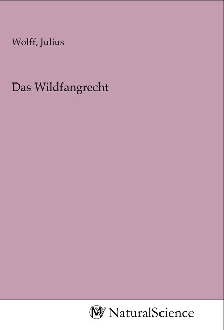 Produktbild: Das Wildfangrecht