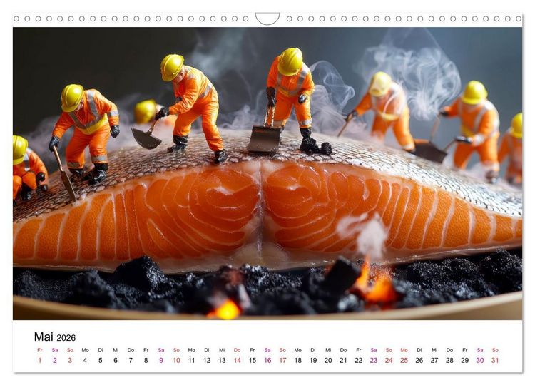 Produktbild: Winzige Welten - die kleinen Helfer des Jahres (Wandkalender 2026 DIN A3 quer), CALVENDO Monatskalender