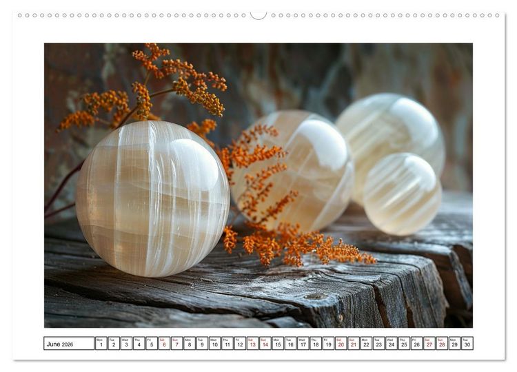 Produktbild: Shining Semi-Precious Stones (Wall Calendar 2026 DIN A2 landscape), CALVENDO 12 Month Wall Calendar