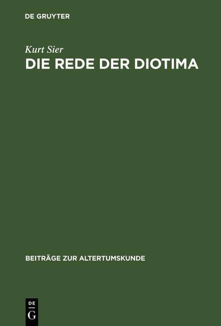 Produktbild: Die Rede der Diotima