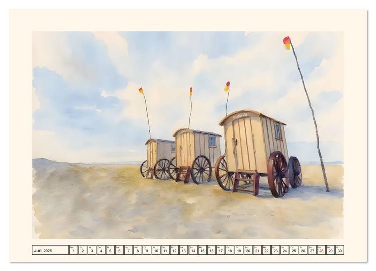 Produktbild: Reise durch Ostfriesland (Wandkalender 2026 DIN A2 quer), CALVENDO Monatskalender