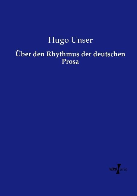 Produktbild: &Uuml;ber den Rhythmus der deutschen Prosa