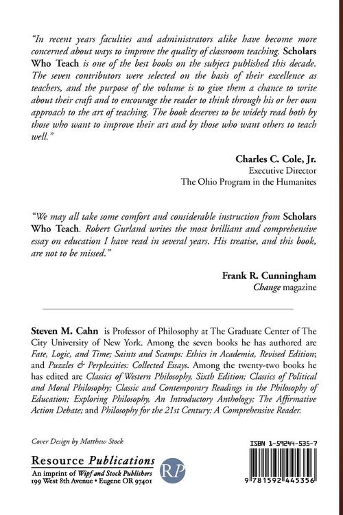 Produktbild: Scholars Who Teach