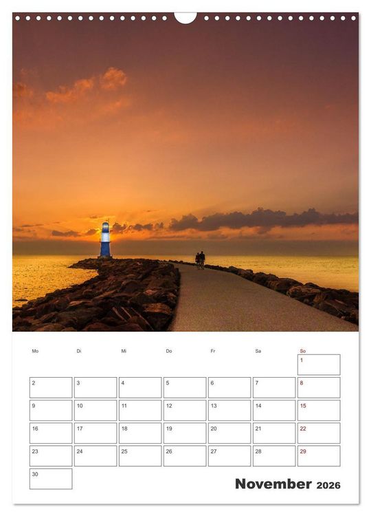 Produktbild: Warnem&uuml;nde Urlaub f&uuml;r zu Hause (Wandkalender 2026 DIN A3 hoch), CALVENDO Monatskalender