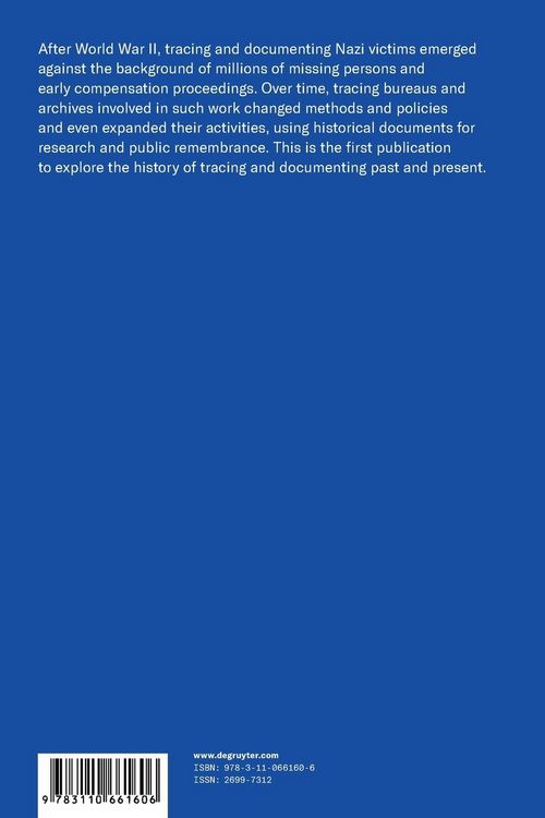 Produktbild: Tracing and Documenting Nazi Victims Past and Present