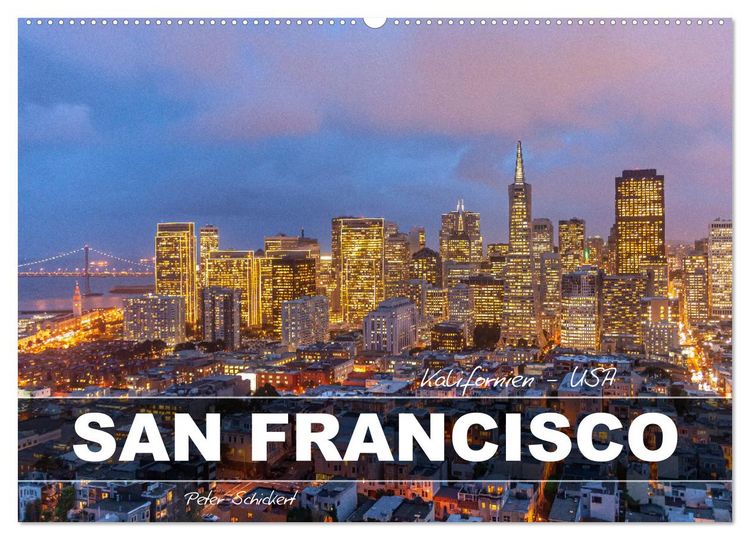 Produktbild: Kalifornien - USA - San Francisco (Wandkalender 2026 DIN A2 quer), CALVENDO Monatskalender