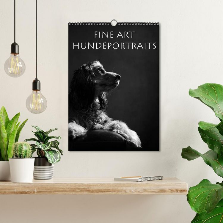 Produktbild: Fine Art Hundeportraits (Wandkalender 2026 DIN A3 hoch), CALVENDO Monatskalender