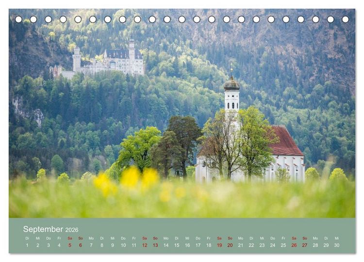 Produktbild: Heimweh Allg&auml;u 2026 (Tischkalender 2026 DIN A5 quer), CALVENDO Monatskalender