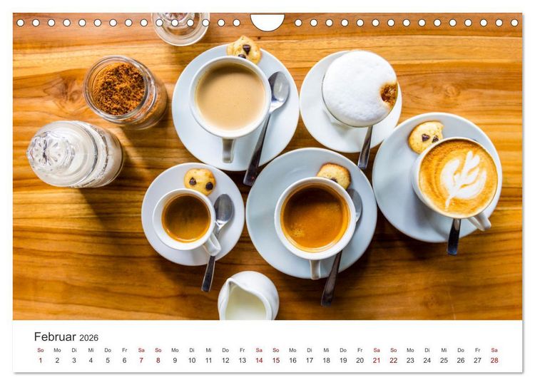 Produktbild: Genussmomente Kaffee (Wandkalender 2026 DIN A4 quer), CALVENDO Monatskalender