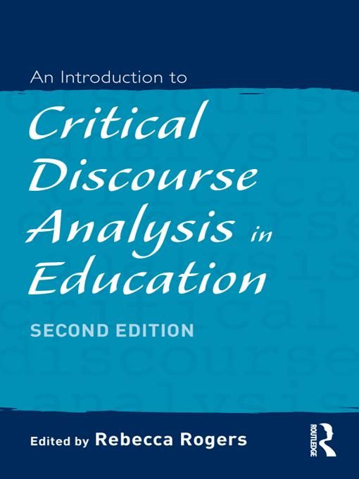 Produktbild: An Introduction to Critical Discourse Analysis in Education