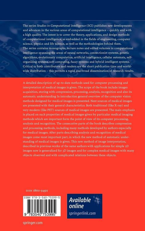 Produktbild: Modern Computational Intelligence Methods for the Interpretation of Medical Images