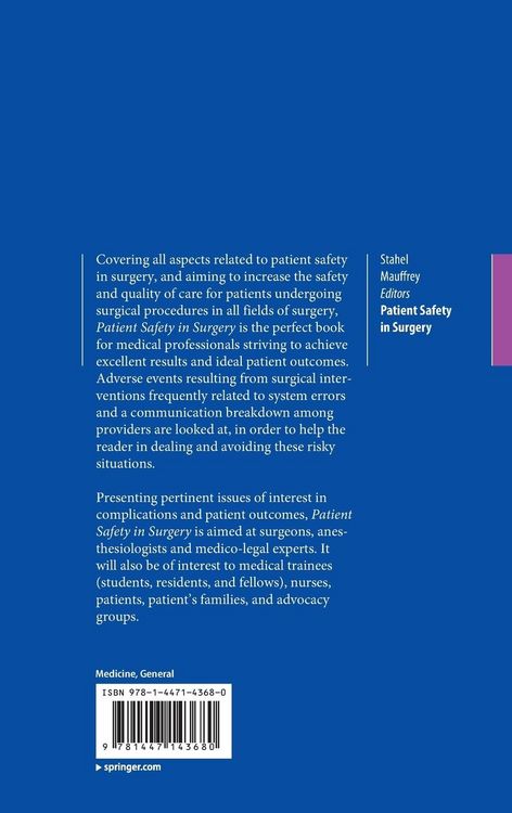 Produktbild: Patient Safety in Surgery