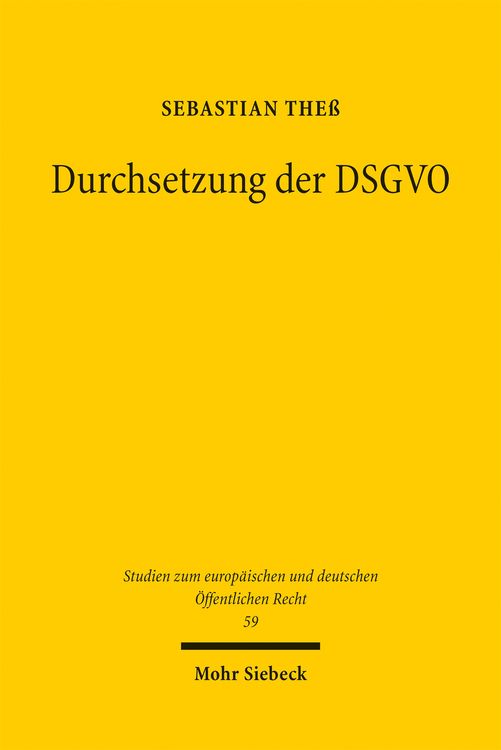 Produktbild: Durchsetzung der DSGVO