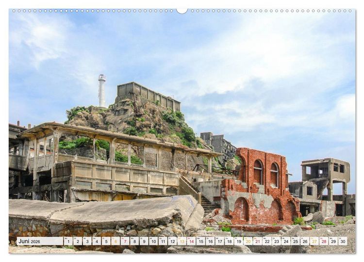 Produktbild: Japan - Tokio, Yokohama, Nagasaki (hochwertiger Premium Wandkalender 2026 DIN A2 quer), Kunstdruck in Hochglanz