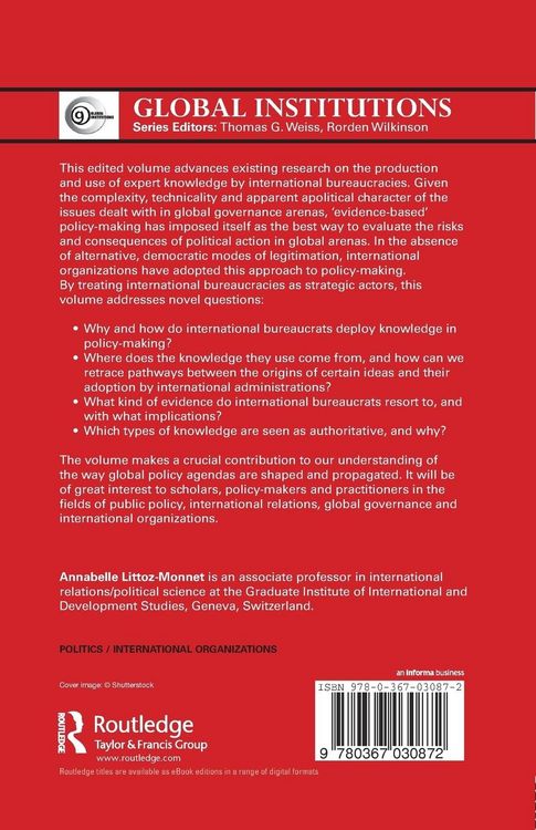 Produktbild: The Politics of Expertise in International Organizations
