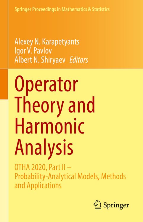 Produktbild: Operator Theory and Harmonic Analysis